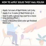 SOLID TWIST GEL FINISH NAIL POLISH- 7013