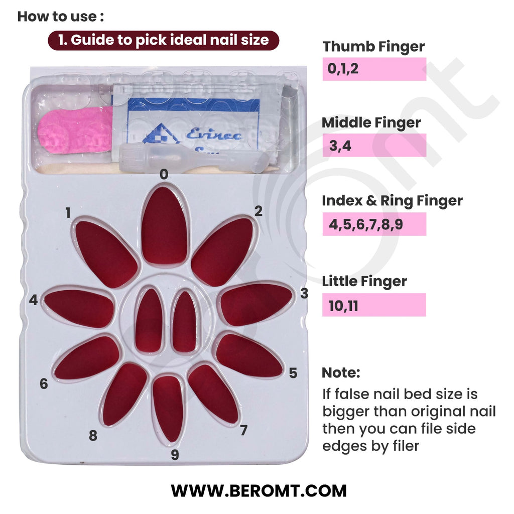 FRENCH TIPS- 131 (NAIL KIT INCLUDED)