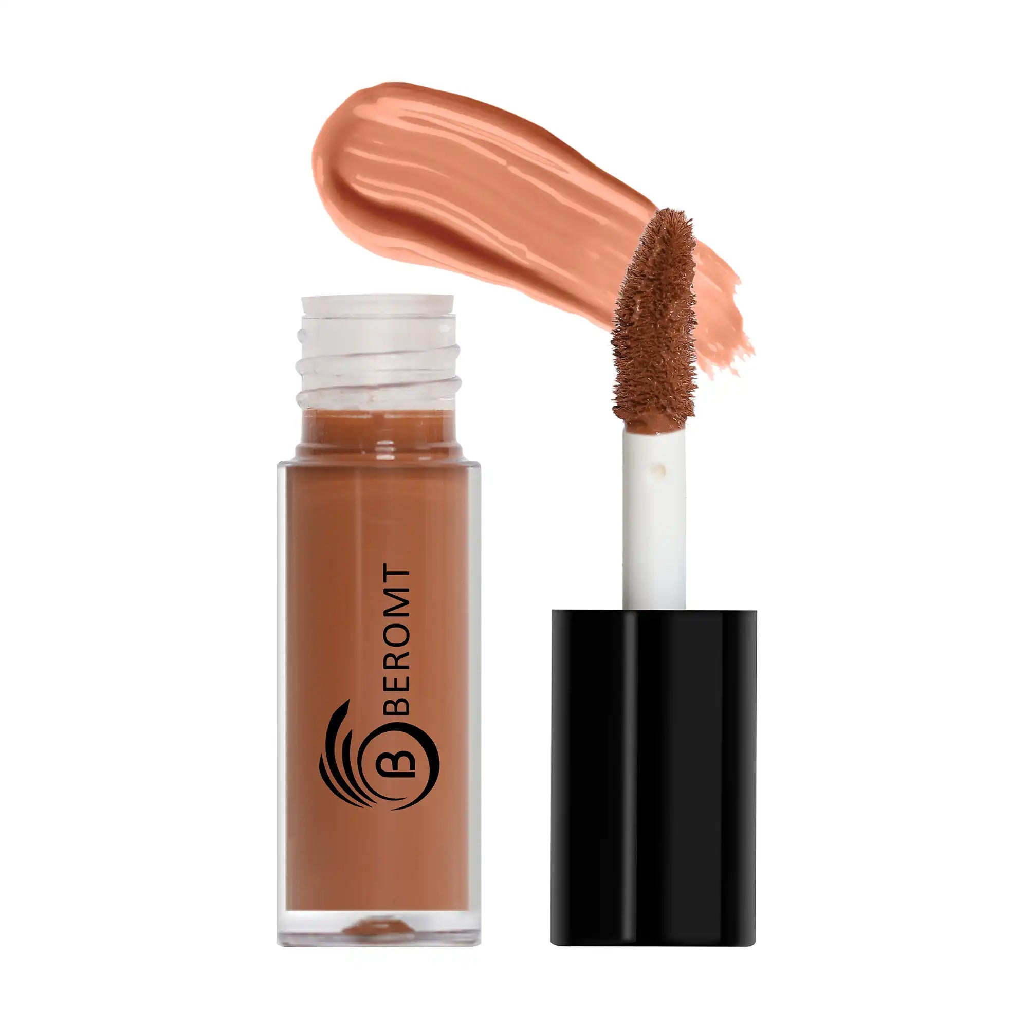 Beromt lip gloss bottle with swatch -  Spicy Lips