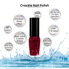 Benefits of Red crackle nail polish