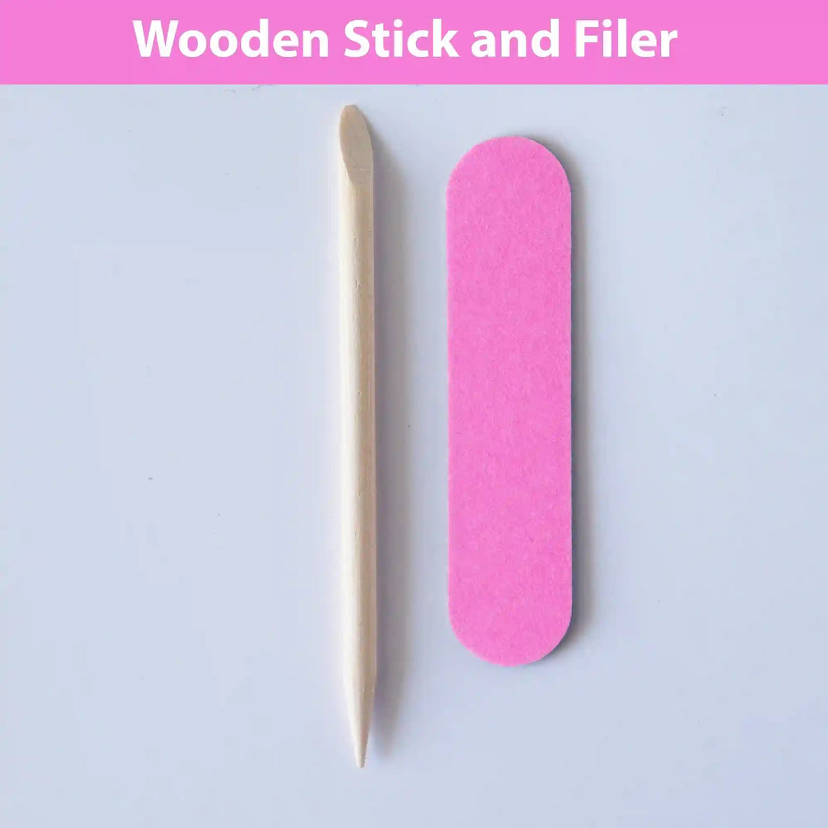 NAIL FILERS AND SHINERS - NAIL FILER & ORANGE STICK- 01 PC