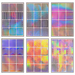 BEROMT NAIL STICKERS HOLOGRAPHIC BNS1010H (SET OF ANY RANDOM 3)