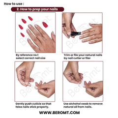 FRENCH TIPS- 323 (NAIL KIT INCLUDED)