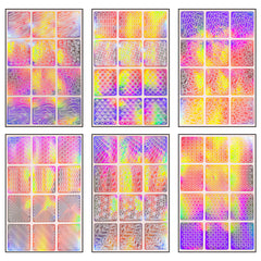 BEROMT NAIL STICKERS HOLOGRAPHIC BNS1010H (SET OF ANY RANDOM 3)
