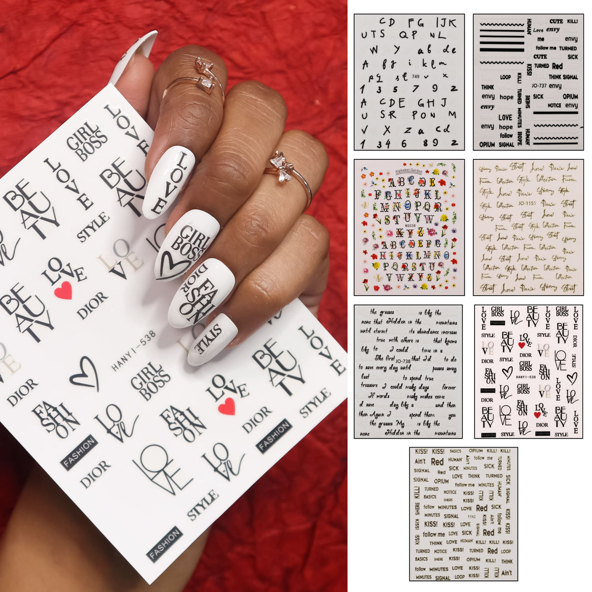 AURINKO® Nail Art Sticker Decals, Self Adhesive Nail Stickers Nail Art  Supplies Daisy Nail Decals Nail Art Decorations 12 Sheets Colorful Nail  Stickers for Women DIY Nails Design Manicure Tips Decor :