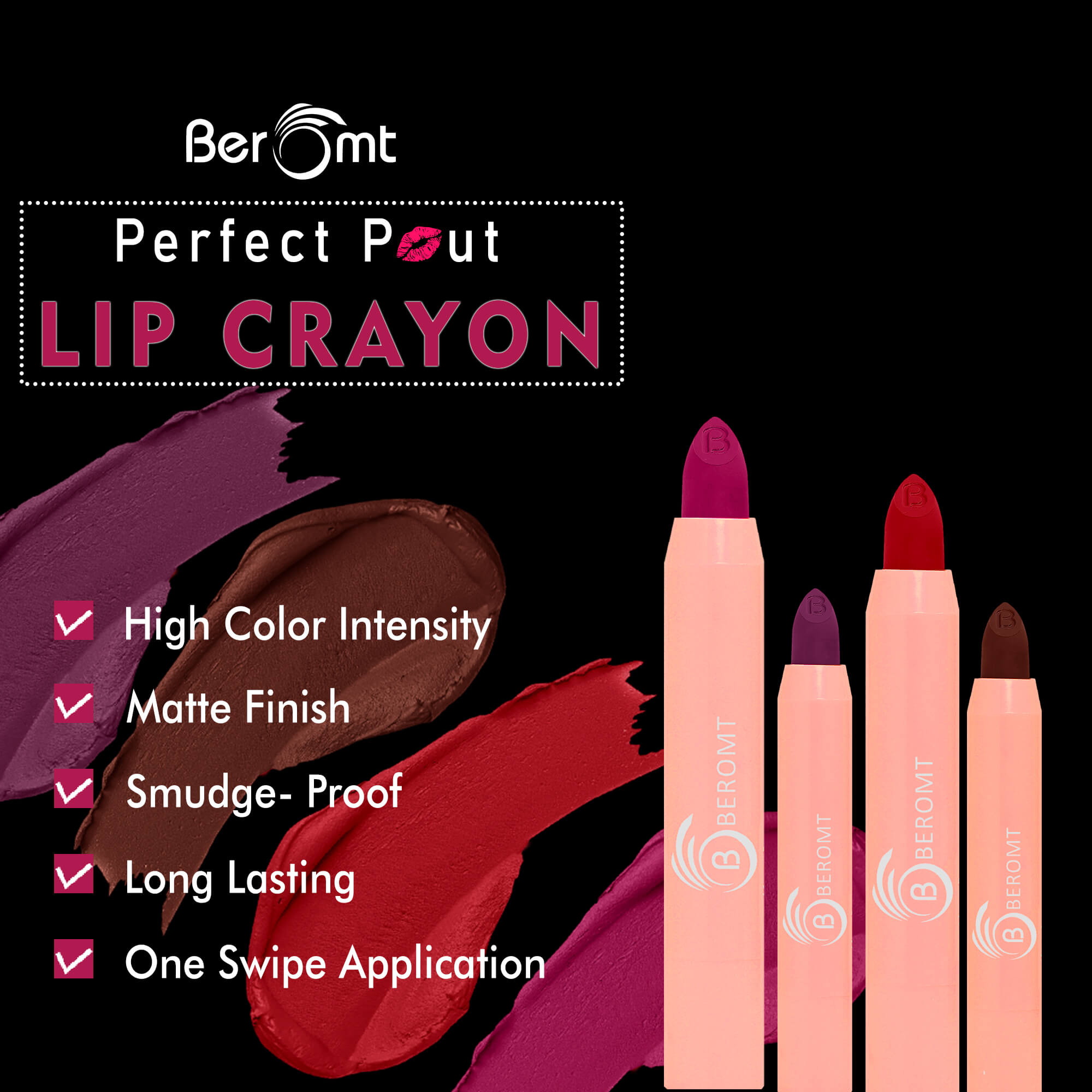 Perfect Pout Matte Crayon Red Feather