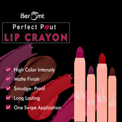 Perfect Pout Matte Crayon Red Feather