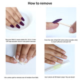 how to remove false nails