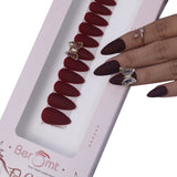 BUTTERFLY CHARM FALSE NAILS - BFNC 15 BFC (NAIL KIT INCLUDED)