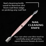 MAKEUP & MANICURE KIT OF 7 NAIL TOOLS - PINK