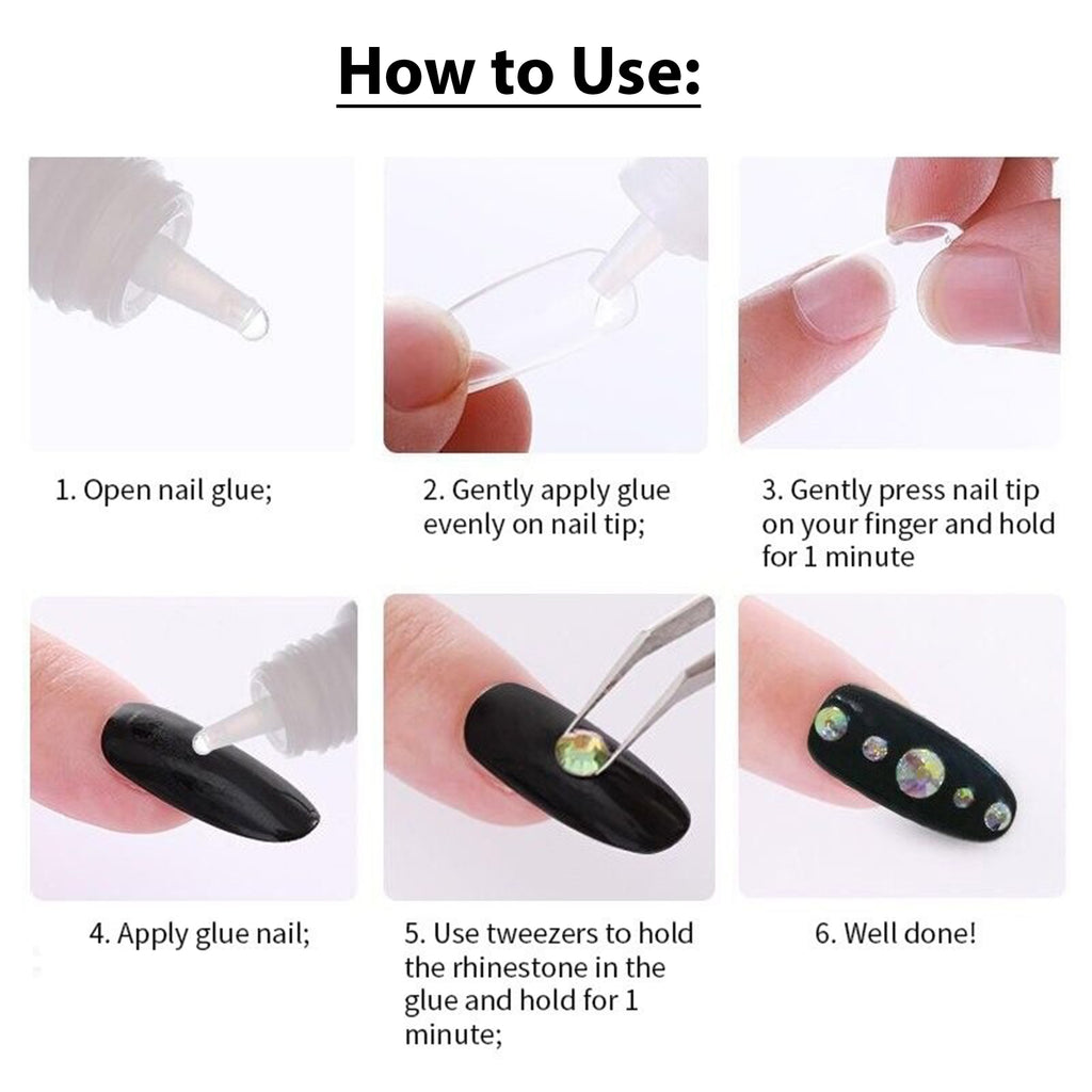 how to use nail glue